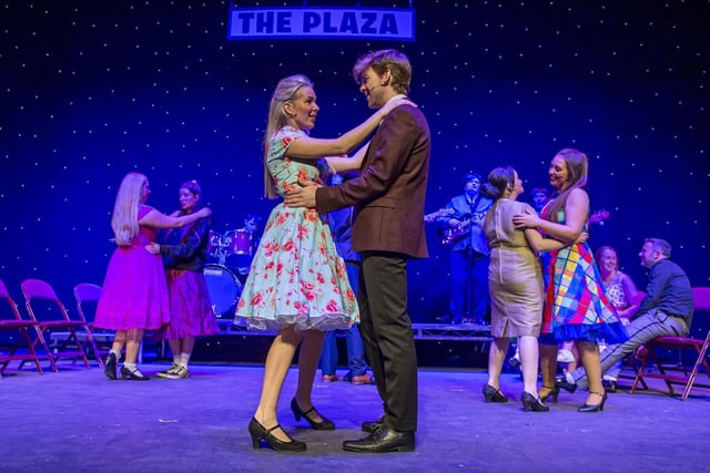 Laura Brown and Corey O'Connor enjoying a dance at the Plaza