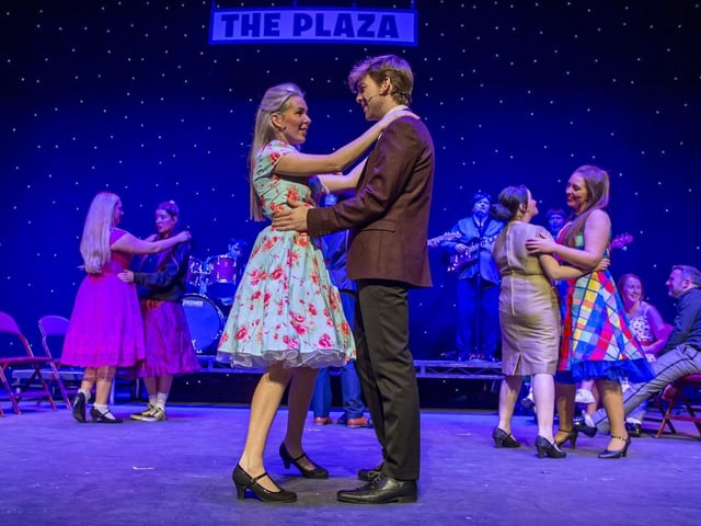 Laura Brown and Corey O'Connor enjoying a dance at the Plaza