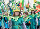 Young participants in a Derry parade.