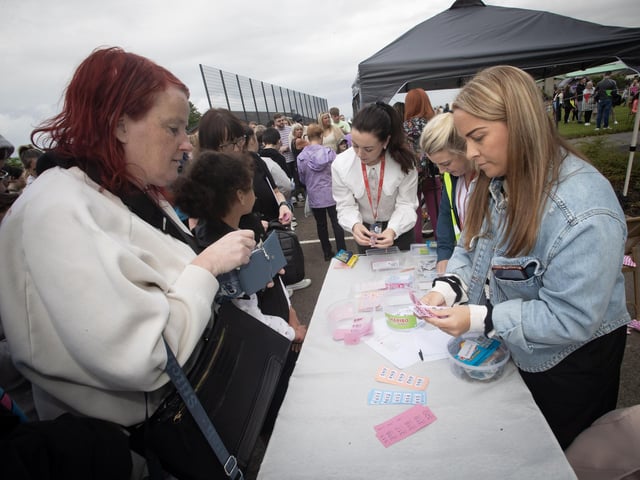 Raffle tickets in demand at the Holy Child PS Summer Fair on Friday night.