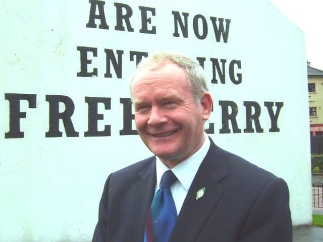 Martin McGuinness at Free Derry Corner. (1004MMmcguinness)