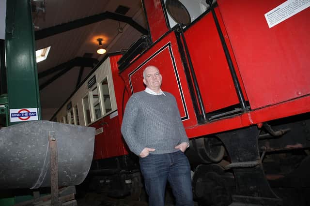 Mark Lusby, pictured at the old Foyle Valley Railway Museum.