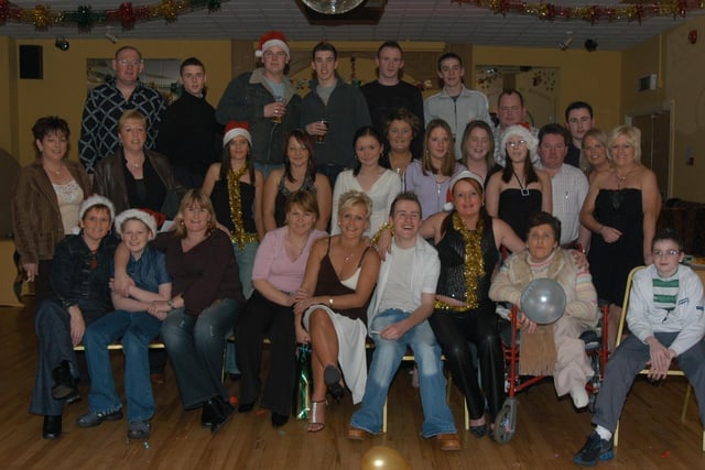 People in Derry celebrating parties during the 2004-5 festive season.