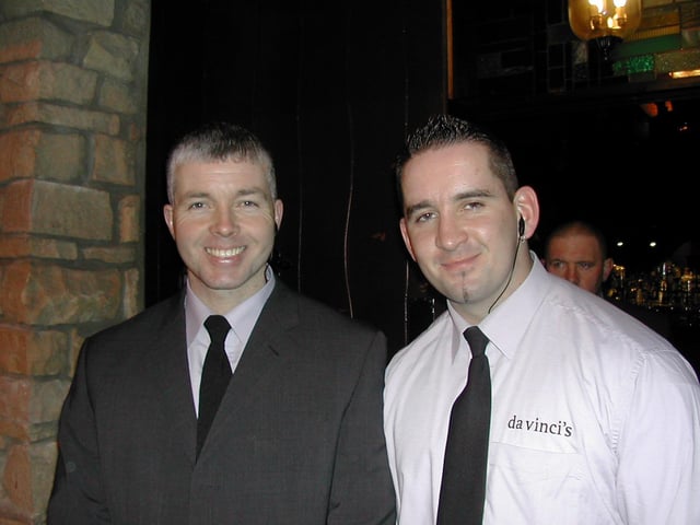 Derry people partying in Da Vinci's in November 2003
