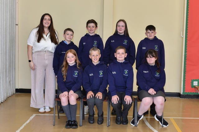 Mrs Simpson’s P7 pupils at Ashlea Primary School.