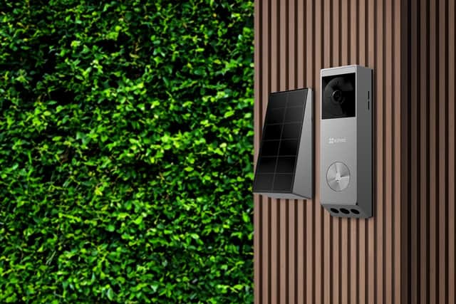 The EZVIZ EP3x Pro Video Doorbell and solar panel charger