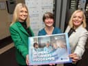 Jane Fleming, Business Development Executive NWRC, Luane Quigley, NWRC Curriculum Manager for Business Administration and Sinead Hawkins, Business Skills Manager, pictured at the launch of the Womens Returners Programme. (Pic Martin McKeown)