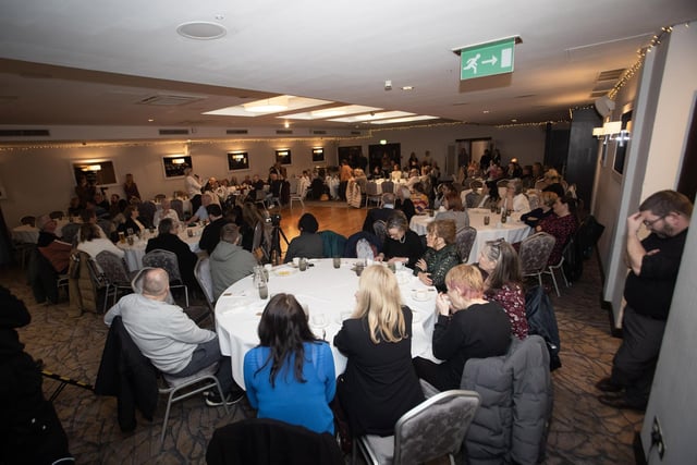 A packed attendance at Friday's Feile 'Remembering Roisin Barton' event held in the Maldron Hotel, Derry.
