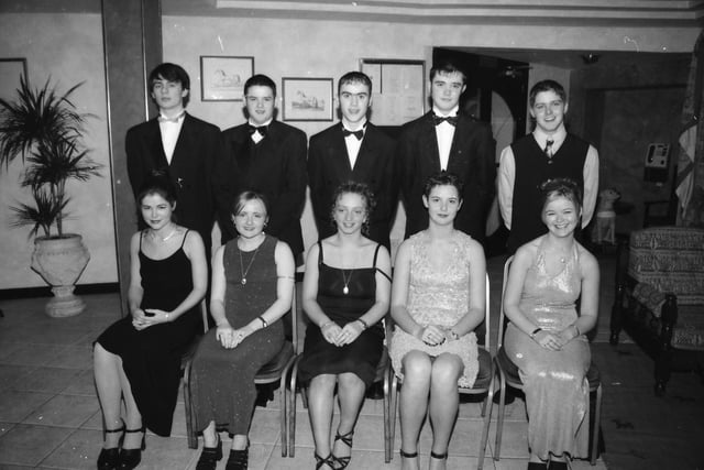 Guests and partners at the North West Institute of Further and Higher Education (NWIFHE) students' annual dinner in the White Horse Hotel. From left, seated, Maeve McGuinness, Lynette Gillespie, Julie Doherty, Kelly Heaney and Roslyn Barrett. Standing, Brian Nelis, John Lanigan, Declan Doherty, Michael Knight and Joe Divin.