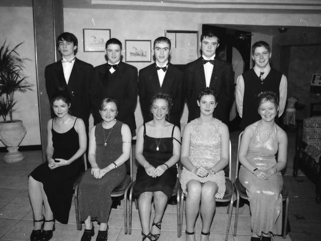 Guests and partners at the North West Institute of Further and Higher Education (NWIFHE) students' annual dinner in the White Horse Hotel. From left, seated, Maeve McGuinness, Lynette Gillespie, Julie Doherty, Kelly Heaney and Roslyn Barrett. Standing, Brian Nelis, John Lanigan, Declan Doherty, Michael Knight and Joe Divin.