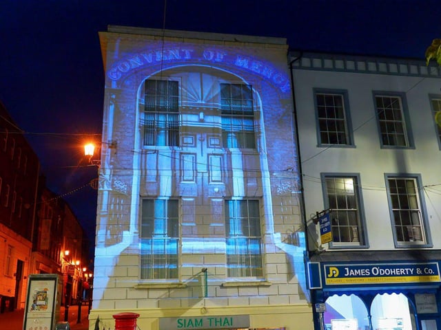 Preview of Old Haunted Stories at Siam Thai, Shipquay Street, a visual montage of local haunting stories from the old convent in Pump Street.  Friday to Sunday from 6pm to 9pm. Photo: George Sweeney.  DER2243GS – 075