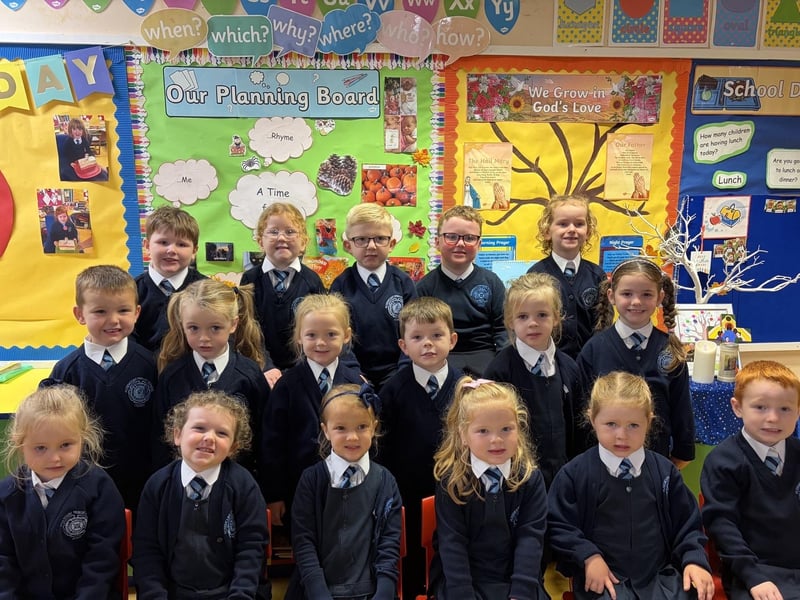 Mrs Burton's Primary 1 class, Rosemount Primary School.