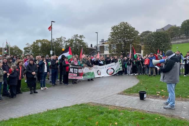 A rally has been called by the Derry branch of the Ireland Palestine Solidarity Campaign.