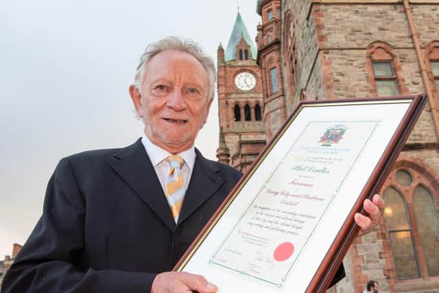 Phil Coulter who has received the Freedom of Derry. Picture Martin McKeown. 07.10.22