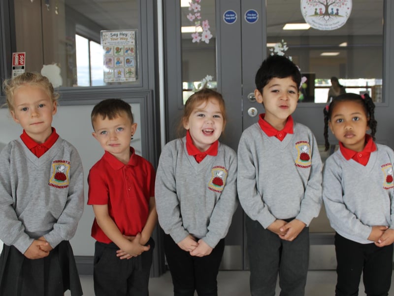 P1 class, Fountain Primary School.