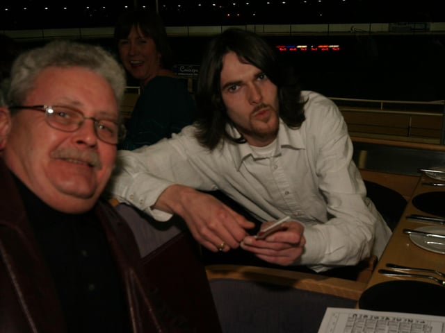 Pictured from left, enjoying the races are , Stephen Stowey and Peter Wharton. : Parties in December 2005.