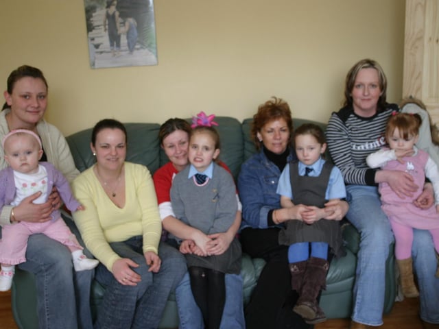 Having fun at Derry parties in 2004. Sarah McGillan