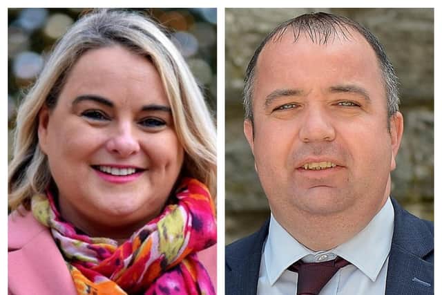 Councillors Sandra Duffy and Brian Tierney.