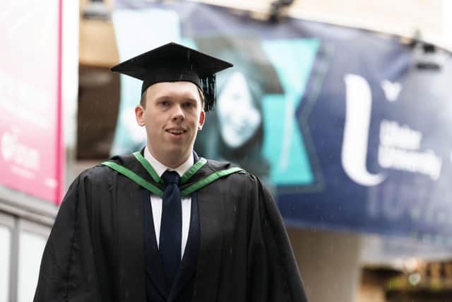 Ronnie pictured at his graduation ceremony.