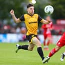 Derry City's Adam O'Reilly gets away from Sligo Rovers captain David Cawley.
