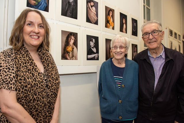 Photography student Catherine Ming pictured with parents Cyril and Margaret at North West Regional College’s Art and Design Showcase at the Lawrence Building on Strand Road.
