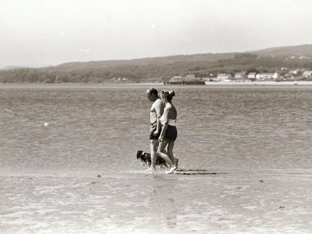 A stroll in the sun in Lisfannon in June 1995.