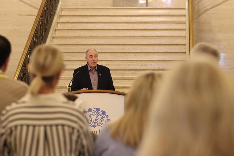 Mitchel McLaughlin at Stormont.