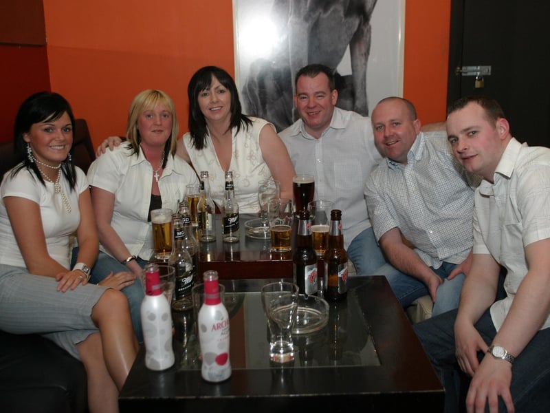 Patrons and staff at The Strand Bar in Derry back in 2004.