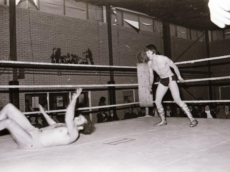 Fight night wrestling showcase in Derry in June 1975.