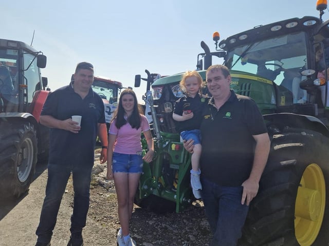Ready for the tractor run at Banba's Crown.