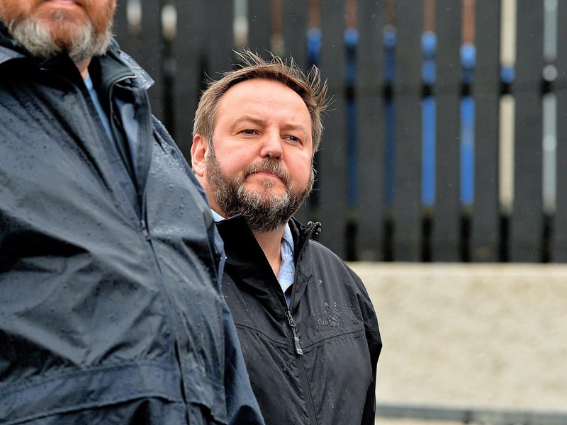 Pádraig Mac Lochlainn TD took part in the National Hunger Strike Commemoration, held in Derry, on Sunday afternoon. Photo: George Sweeney