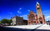 The Guildhall was designed by John Guy Ferguson with a clock tower based on the Elizabeth Clock on London’s Big Ben.It was originally built in 1890 with funding from the Honourable Irish Society and rebuilt in 1908 after a fire and in 1977 following damage from two bombs.The building was extensively restored between 2010 and 2013 at a cost of £8 million and won a Regional Award from the Royal Institute of British Architects in 2014.Highlights include the Council chamber of Derry City and Strabane District Council, a special collection of international peace accolades awarded to John Hume and the Main Hall’s organ which is one of the biggest in Ireland, featuring over 3,000 pipes.