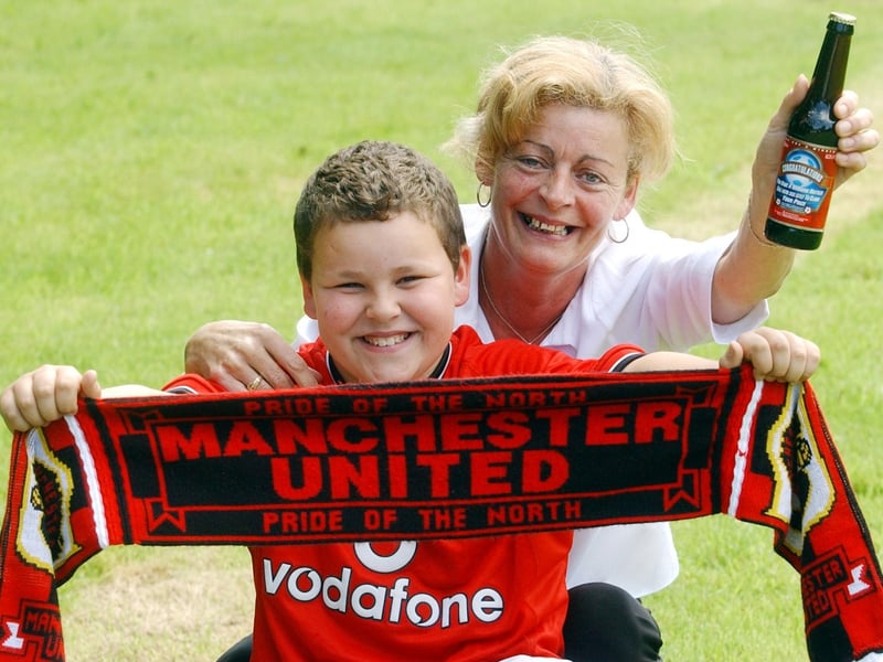 Bernie McGibney, from Coolnasillagh, Moville, and her son Matthew, celebrate winning a trip to see Manchester United play Juventus and Barcelona in New York and Philadelphia.