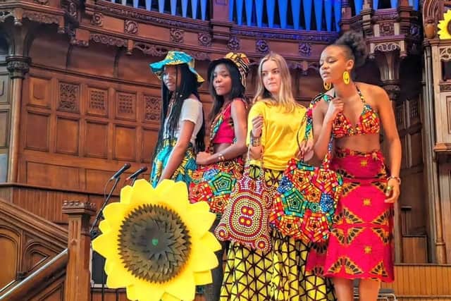 Models showcasing the Rafiki Collection at a previous One World Festival.