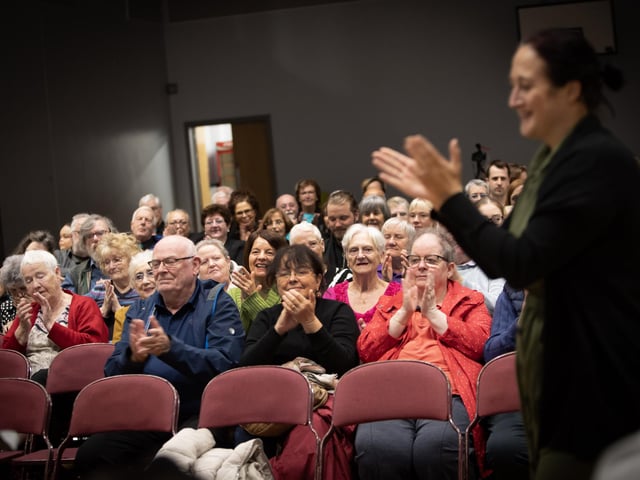 The audience applaud the Mellow DEEDS Choir after their performance in the City of Derry International Choir Festival at Shantallow Community Centre on Thursday. (Photos: Jim McCafferty Photography)