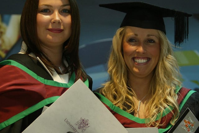 Olivia O'Dea and Deborah Deehan who received the MSC in Computing and Design.  (1107JB40)