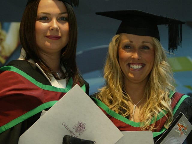 Olivia O'Dea and Deborah Deehan who received the MSC in Computing and Design. (1107JB40)