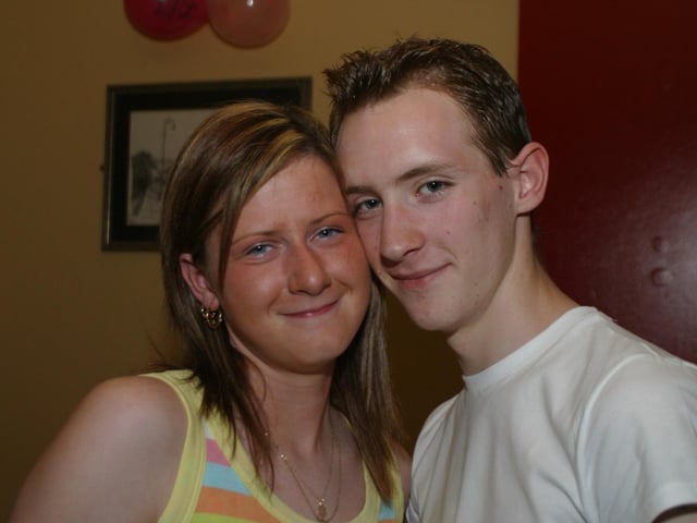 Parties and celebrations in July 2004: McGiven and McDonnell.