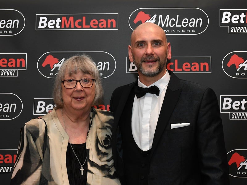 Community Champion of the Year Award winner Gary Rutherford pictured with his mum Roberta. Photo: George Sweeney