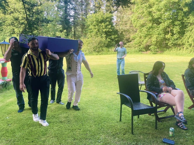 The burial ceremony on the Summer Solstice.
