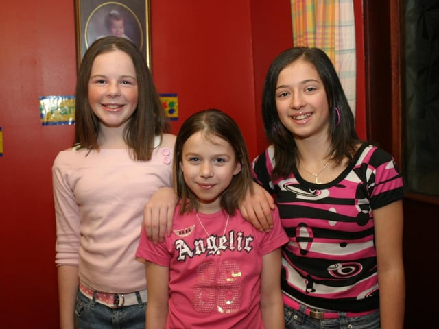 Parties and celebrations back in January 2004: Michaela McCafferty.