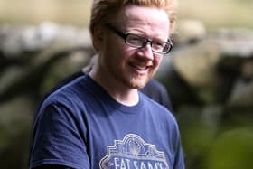 Film-maker Keith O'Grady on set of A Bitter Pill.