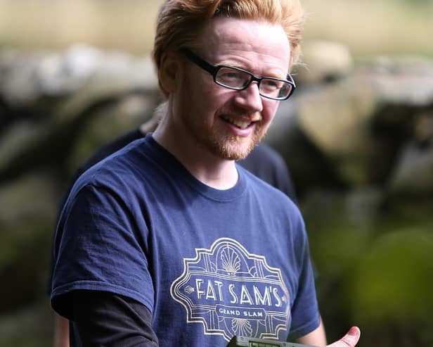 Film-maker Keith O'Grady on set of A Bitter Pill.