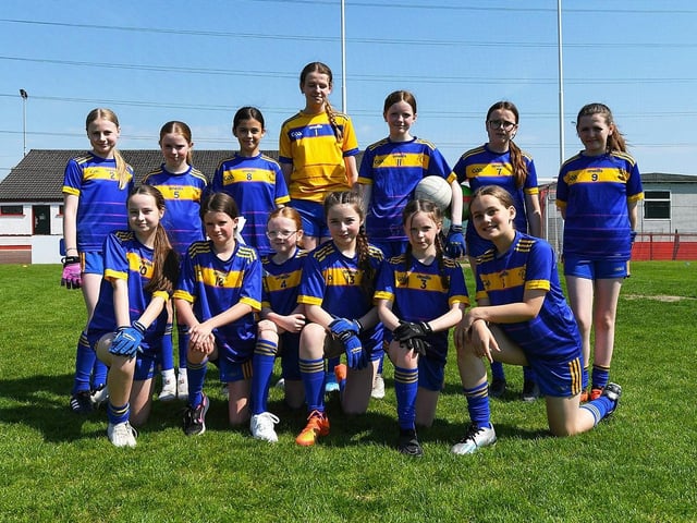 Derry Primary Schools Girls Finals at Celtic Park: St Therese Primary School. Photo: George Sweeney.