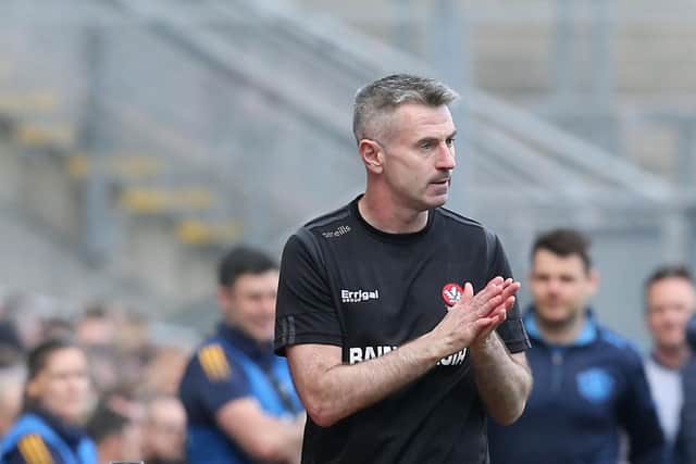 Derry manager Rory Gallagher .
