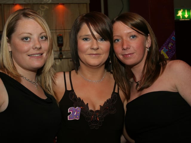 Aisling and Deidre out celebrating their 21st birthday together.