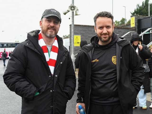 Fans in the Brandywell for Derry City’s game against Shelbourne. Photograph: George Sweeney