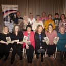 DEVELOPMENT WOMEN. . . . . .Group pictured at the Churches Trust’s ‘Developing Women’s Project’ Night of Celebration in the Bishop’s Gate Hotel on Thursday night last. Front from left, Sinead Boyle, Mary Holmes (CRM), Stella Gallagher, Marie O’Reilly, Laura Brown, Health Equalities Co-Ordinator and Elizabeth O’Doherty. Back from left, Sean Kearney, Maura McCool, Marianna O’Donnell, Margaret Love, Caroline O’Hara, Bridget Curran, Mary Wells and Kate Carlin. (Photos: Jim McCafferty Photography)