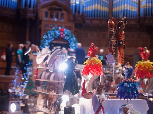Gloria Perry's Urney Creations products on display.