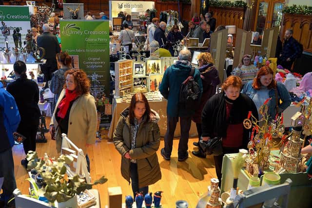 There are a large variety of crafts and gifts at the Guildhall Craft Fair. Photo: George Sweeney. DER2247GS - 119